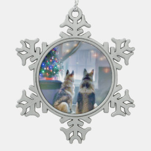 Pewter Snowflake Ornaments