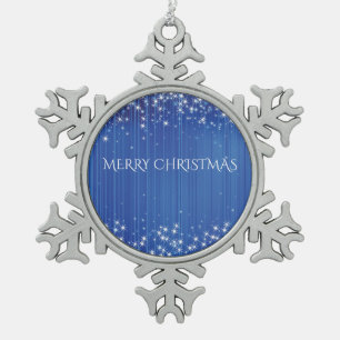 PEWTER SNOWFLAKE TREE ORNAMENT. CHRISTMAS ORNAMENT