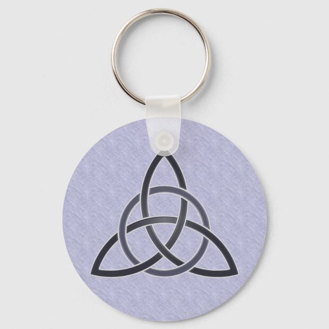 Pewter Trinity Knot Keychain (Front)