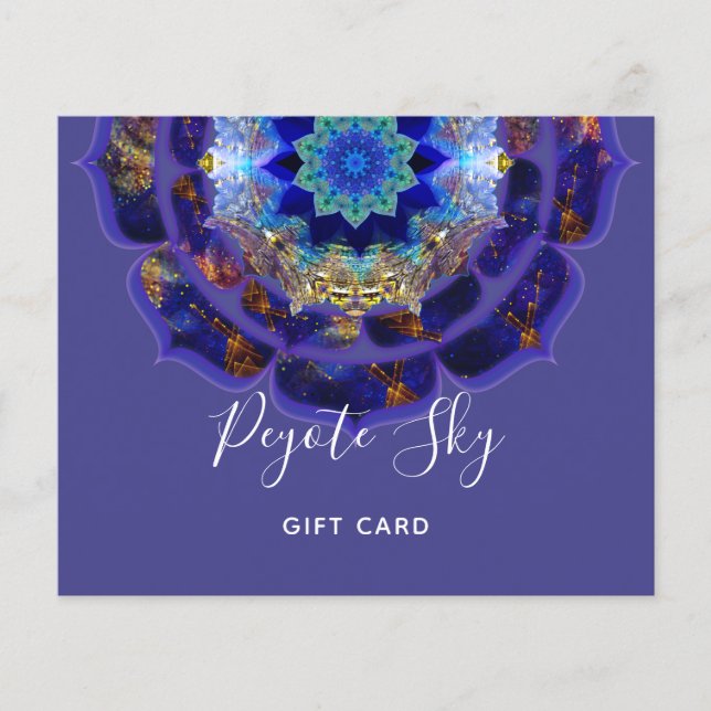 Peyote Sky Mandala Metaphysical Purple Flyer (Front)