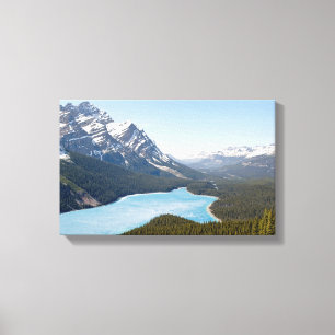 Peyto Lake - Banff National Park, Alberta, Canada Canvas Print
