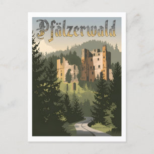 Pfälzerwald Palatinate Forest Germany vintage Postcard