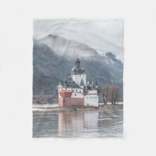 Pfalzgrafenstein Castle Germany Fleece Blanket