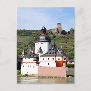Pfalzgrafenstein Castle, Rhine River, Germany 3 Postcard