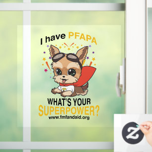 PFAPA Superpower Window/Wall sticker