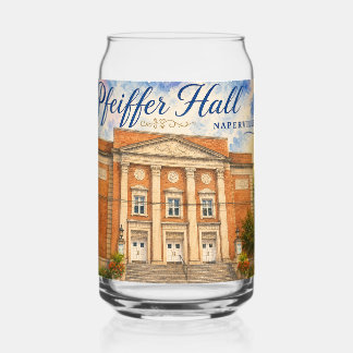 Pfeiffer Hall Theatre Naperville Illinois souvenir Can Glass