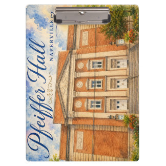 Pfeiffer Hall Theatre Naperville Illinois souvenir Clipboard