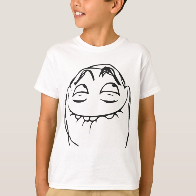 PFFTCH Laughing Rage Face Comic Meme T-Shirt (Front)