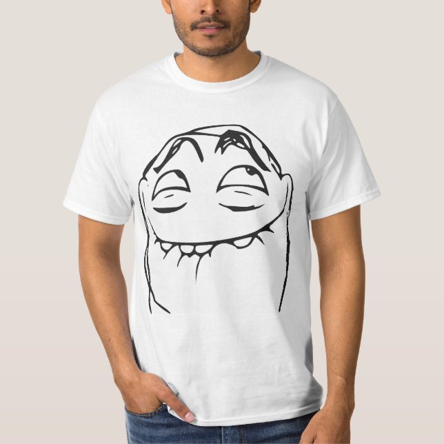 PFFTCH Laughing Rage Face Comic Meme T-Shirt (Front)