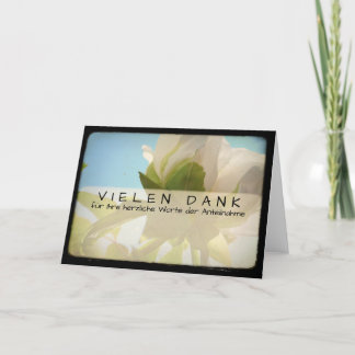 Pfingstrose Kartengruss mit Vielen Dank Thank You Card