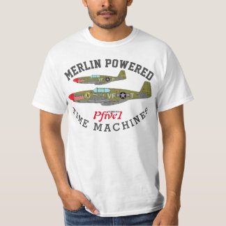 Pfive1 P-51 "Merlin Powered Time Machines"-T-Shirt T-Shirt