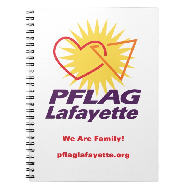 PFLAG Lafayette Lined Notebook (8.5" x 11") (Front)