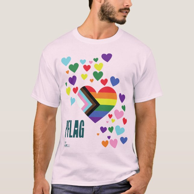 PFLAG Pride Shirt light background (Front)
