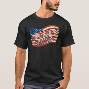 Pflugerville City National Texas Day Vintage Ameri T-Shirt