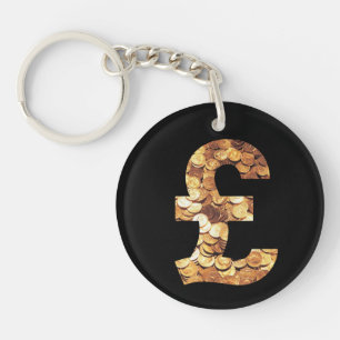 Pfund-Symbol Key Ring