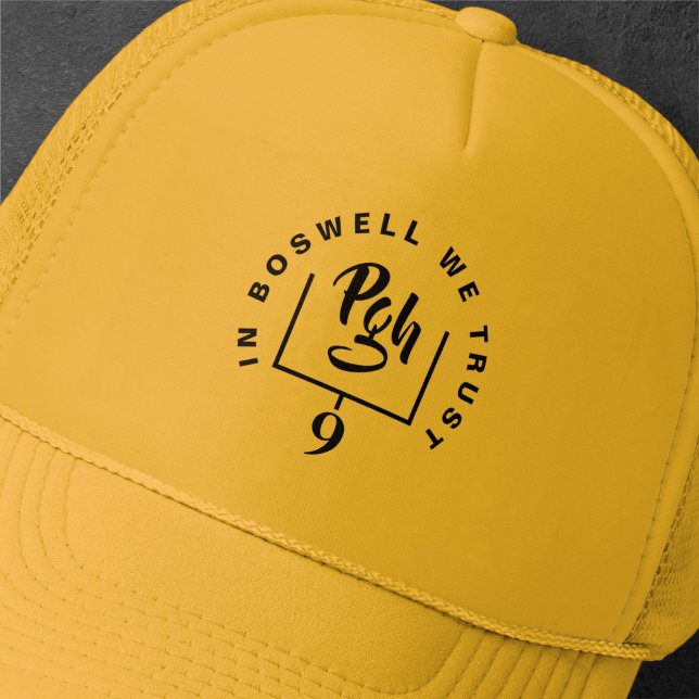Pgh Boswell We Trust Steel City Retro Hoodie Trucker Hat (Creator Uploaded)