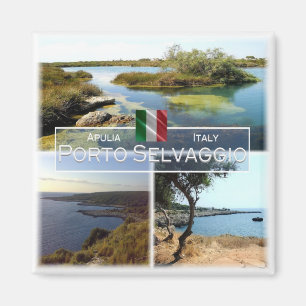PGL002 PORTO SELVAGGIO, Apulia, Italy ,Fridge Magnet