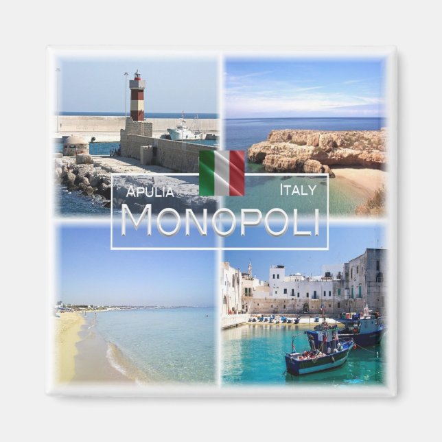 PGL020 MONOPOLI, Apulia, Italy, Fridge Magnet (Front)