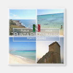PGL021 PUNTA PROSCIUTTO, Apulia, Fridge Magnet