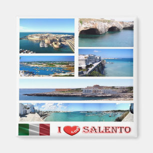 PGL025 SALENTO I Love, Apulia, Italy, Fridge Magnet