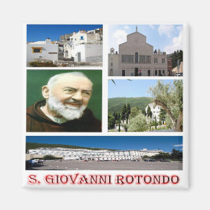 PGL037 SAN GIOVANNI ROTONDO, Mosaic, Fridge Magnet