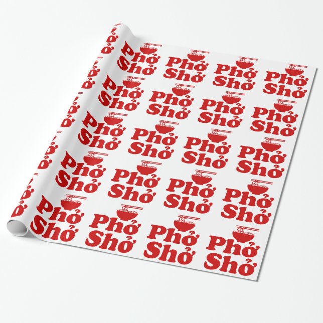 Phở Shở Wrapping Paper (Unrolled)