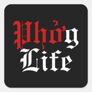 Phởg Life Square Sticker