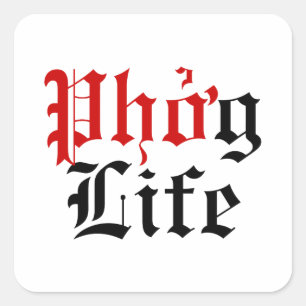 Phởg Life Square Sticker