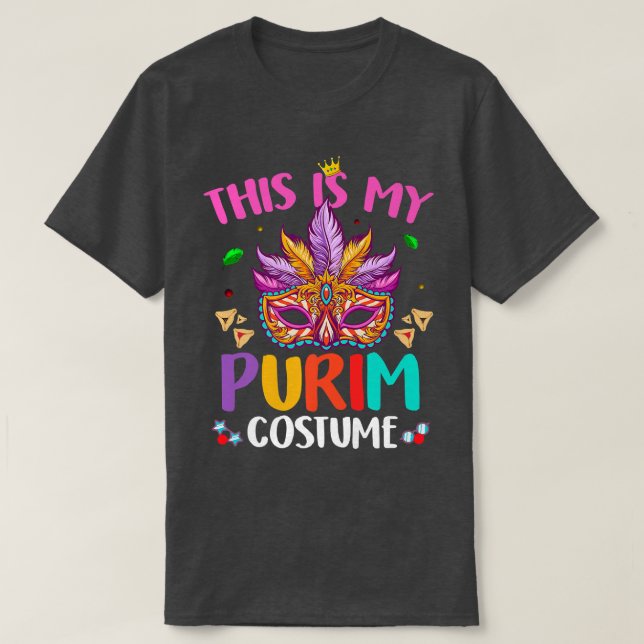 Ph 2022 Happy Purim Hamantash This Is My Purim Cos T-Shirt (Design Front)