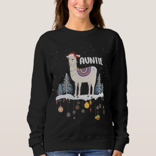 Ph Auntie Llama Christmas Matching Family Pajama C Sweatshirt