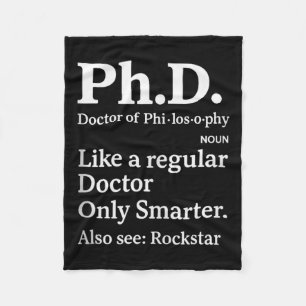 Ph.d. - Doctoral Program Student Tank Top Fleece Blanket