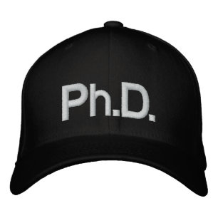 Ph.D. Embroidered Hat