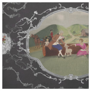 PH&D French Toile Fabric Black and White