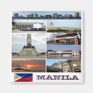 PH - Philippines - Manila - Collage Mosaic Magnet