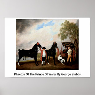 Phaeton Of The Prince Of Wales By George Stubbs Poster
