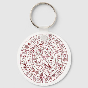 Phaistos Disc from Minoan Crete Keychain
