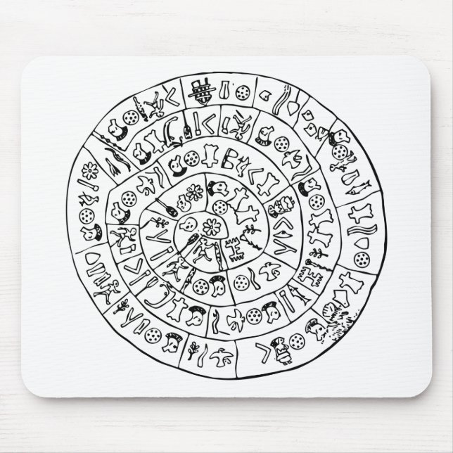 Phaistos disc mouse pad (Front)