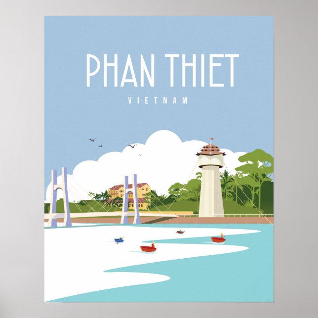 Phan Thiet  vietnam | Travel Poster    (Front)