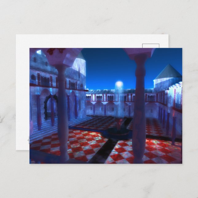 Phantastes: Courtyard of the Palace Postcard (Front/Back)
