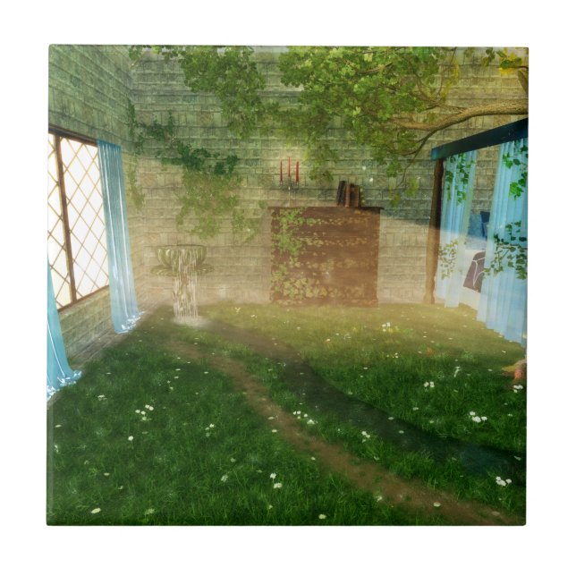 Phantastes: Into Fairy Land Tile / Trivet (Front)