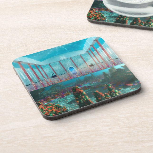Phantastes: The Fairy Bath Cork Coasters (Left Side)