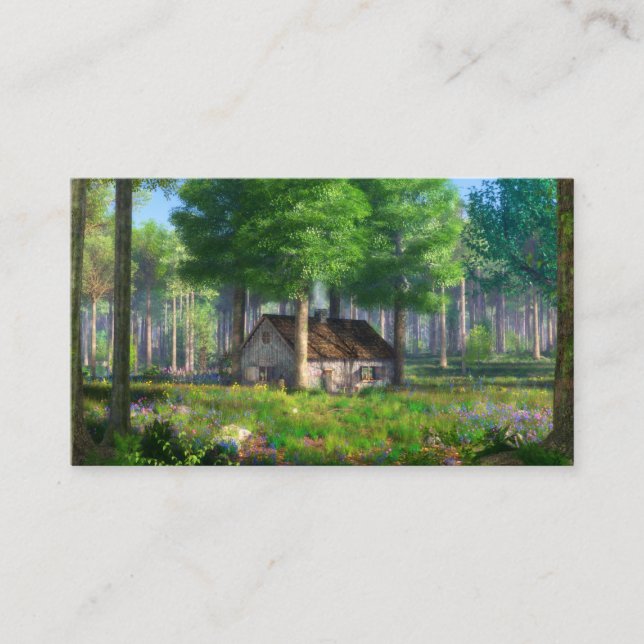 Phantastes: The Forest Cottage Bookmarks Business Card (Front)
