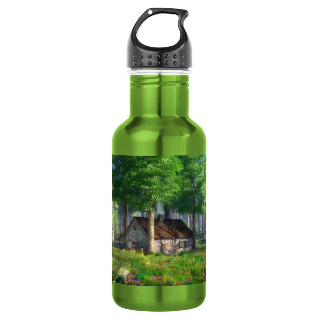 Phantastes: The Forest Cottage Water Bottle (Front)
