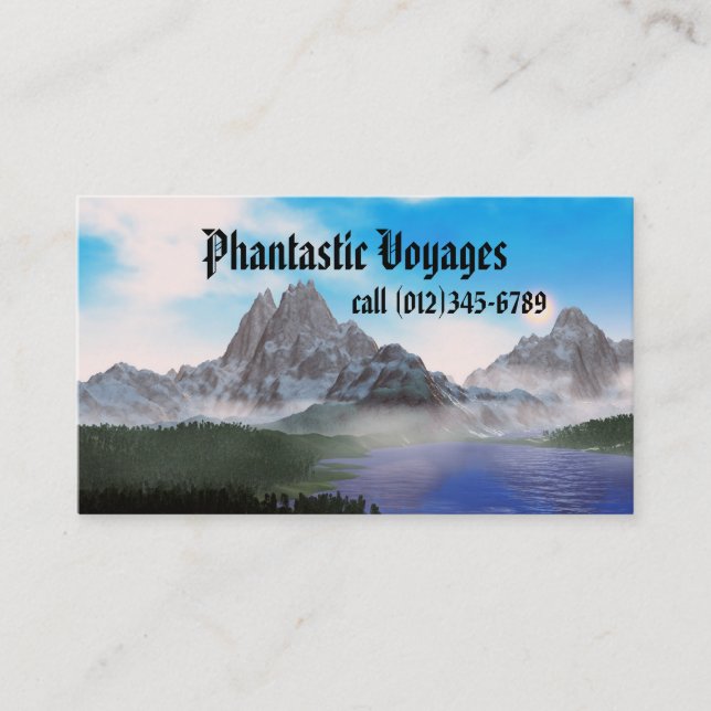 phantastic voyages business card (Front)