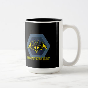 Phantom bat superhero logo mug