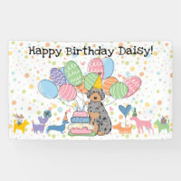 Phantom Blue Merle Aussiedoodle Dog Birthday Party