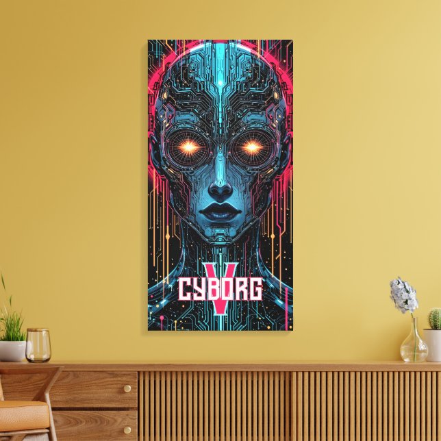 Phantom Circuitry Canvas Print (Insitu(LivingRoom))