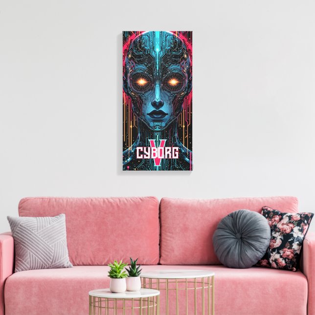 Phantom Circuitry Canvas Print (Insitu(LivingRoom))