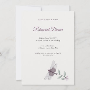 Phantom Flutterer Rehearsal Dinner Invitation