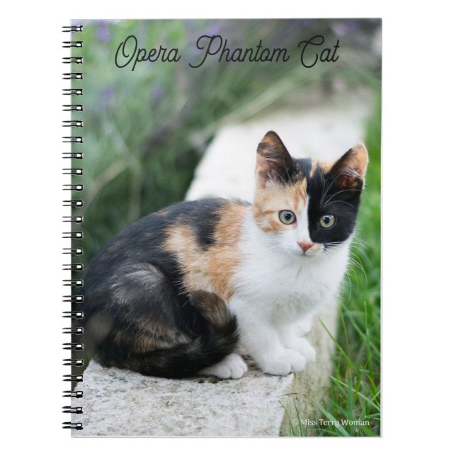 Phantom Opera Cat Notebook (Front)